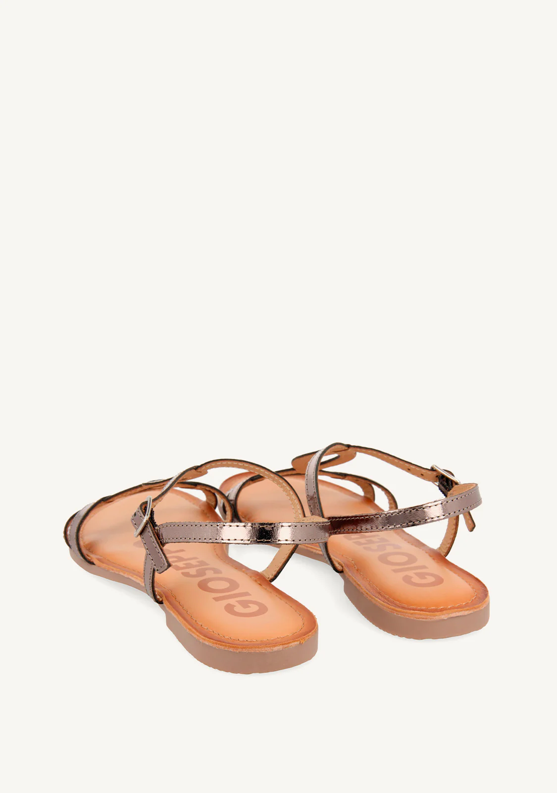 SHINY LEATHER SANDALS NAVASSA - Image 3