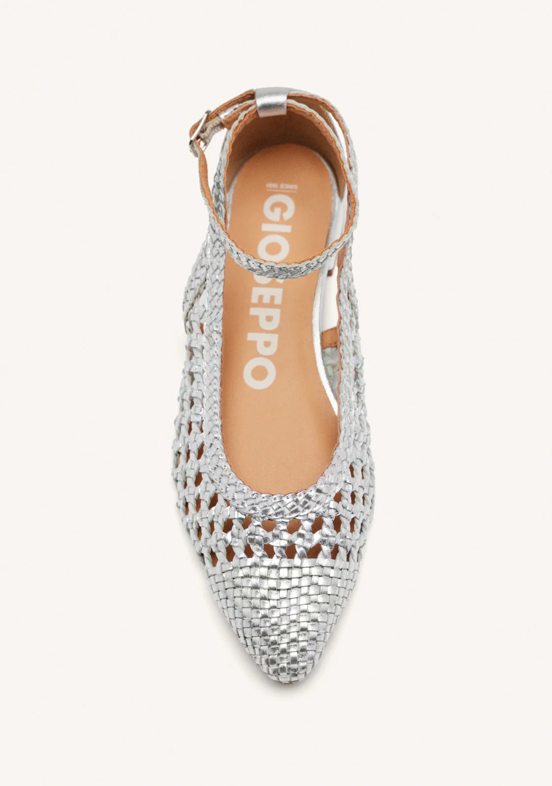 BRAIDED LEATHER BALLET FLATS DELL - Image 3