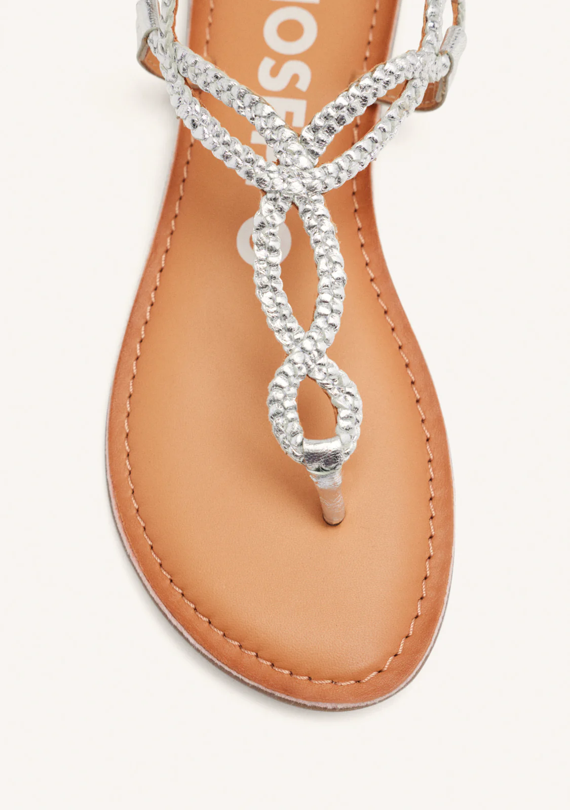 Merignas women's sandals with white braided straps - Image 3