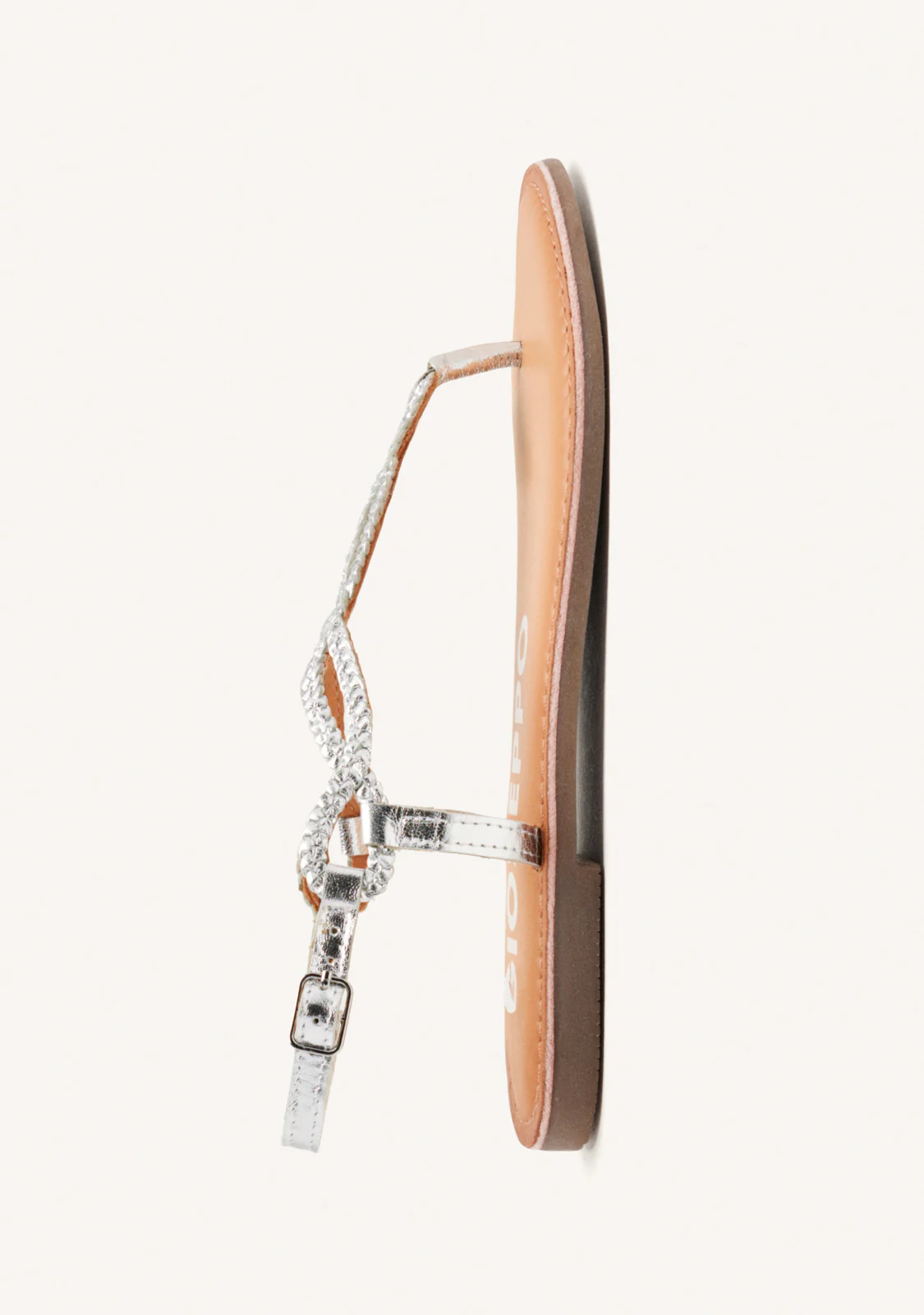 Merignas women's sandals with white braided straps - Image 4