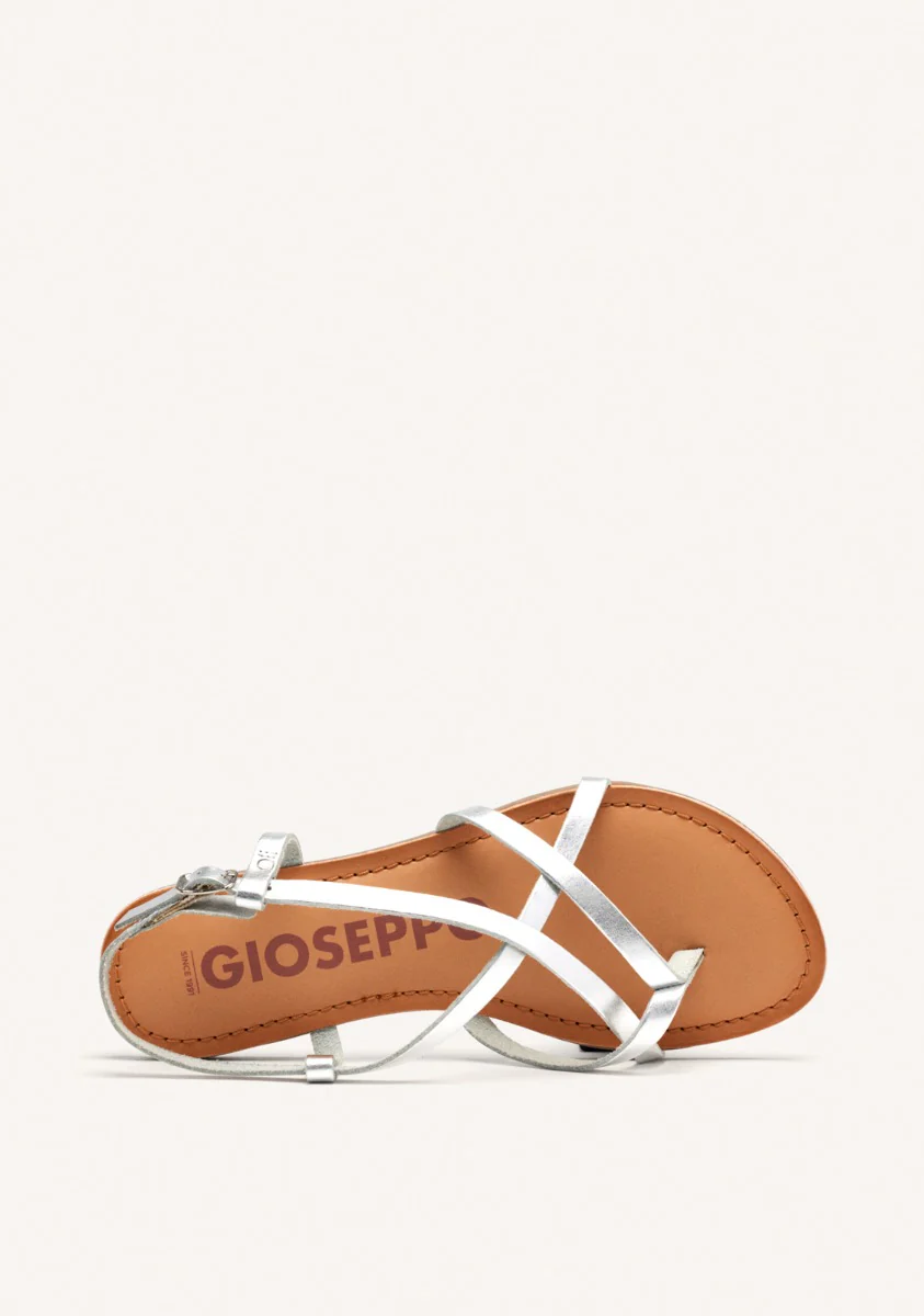 Lelex women's white roman sandals