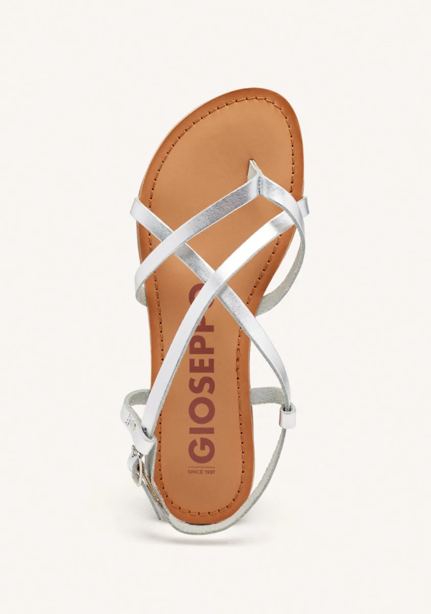Lelex women's white roman sandals - Image 4