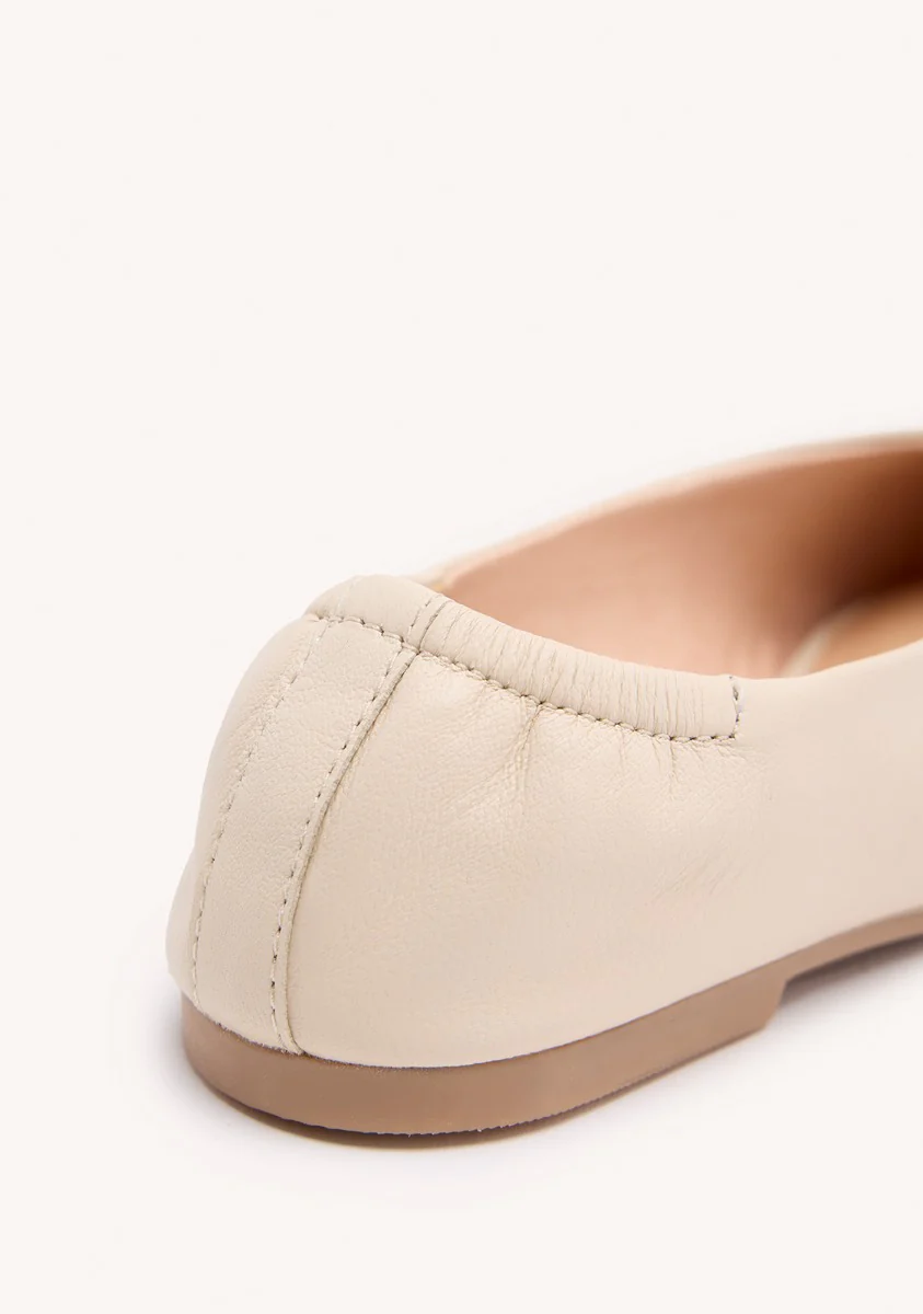 LEATHER BALLET FLATS - Image 3