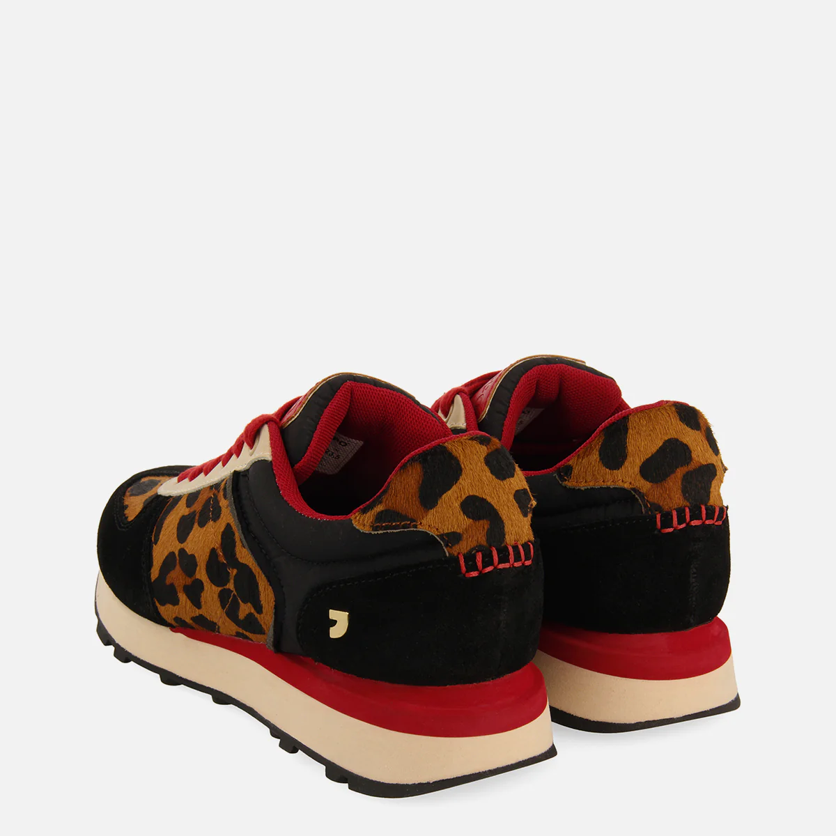 LEOPARD PRINT LEATHER SNEAKERS NOKOMIS - Image 5