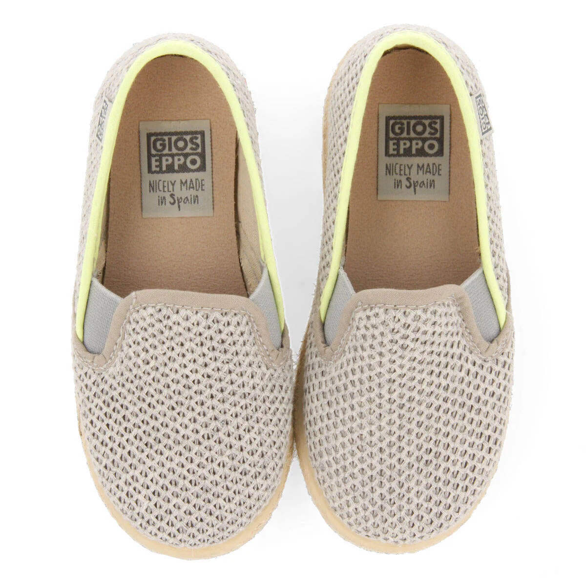 Ablis boys grey slip on espadrilles - Image 3
