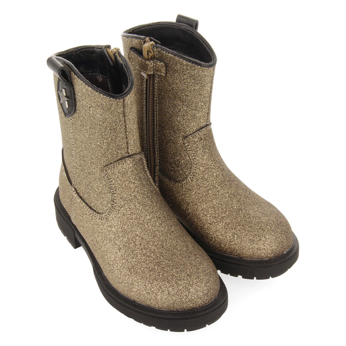 Admont children's glittery gold ankle boots - Image 3