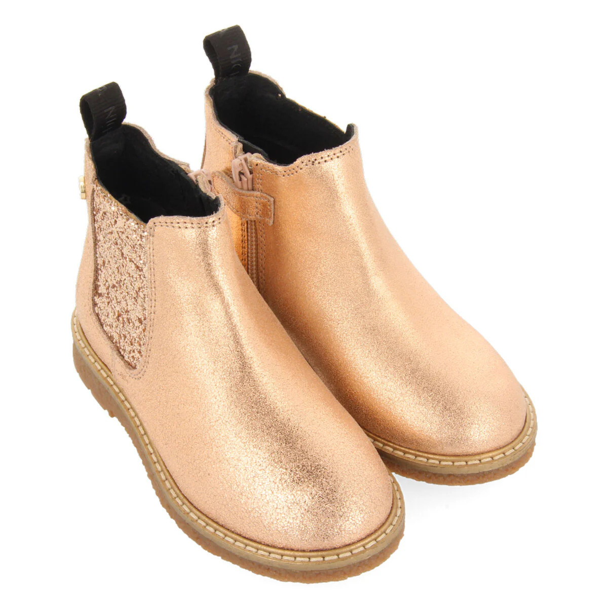 Agar children's rose gold chelsea boots - Image 3