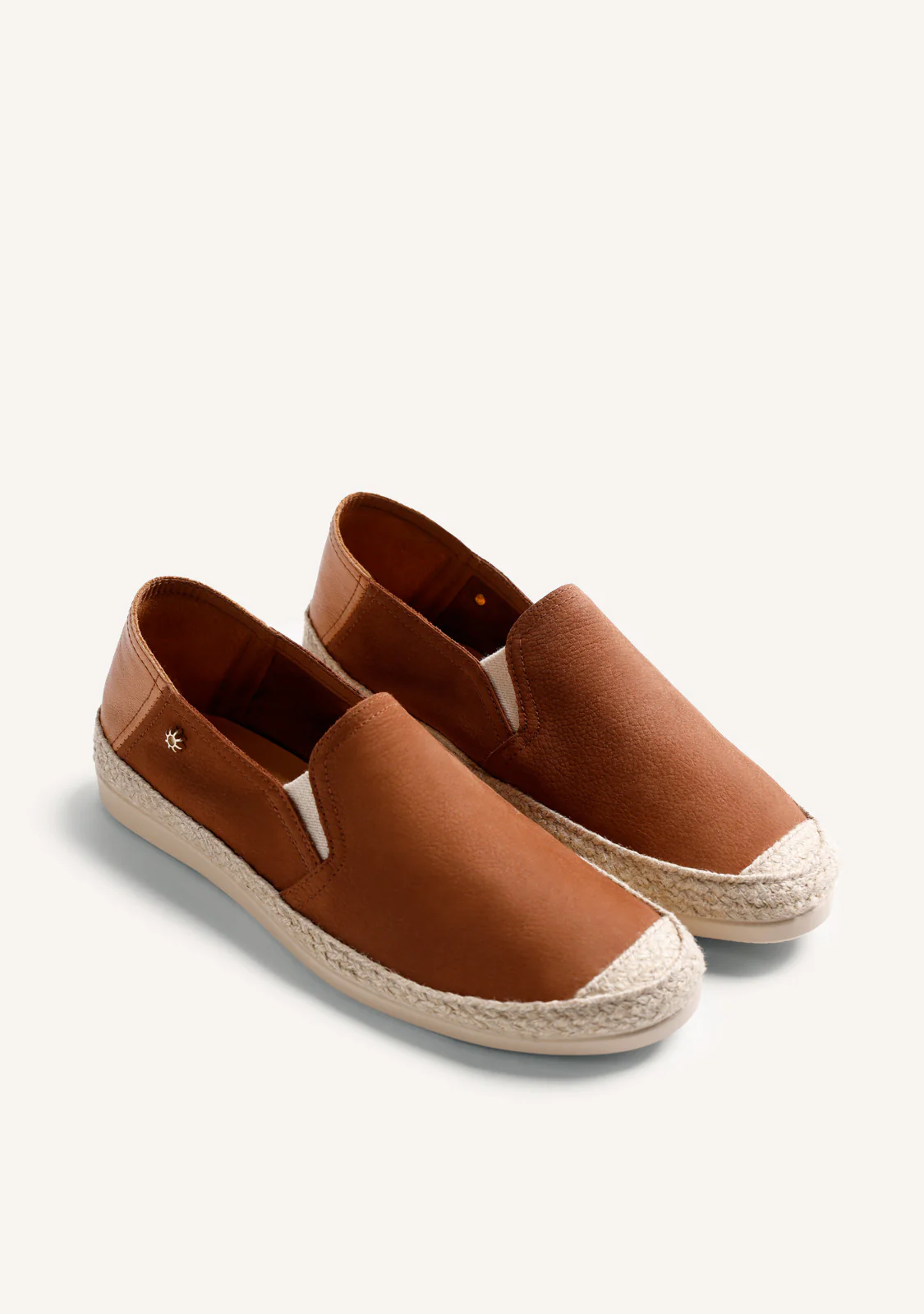 BROWN LEATHER ESPADRILLES - Image 2
