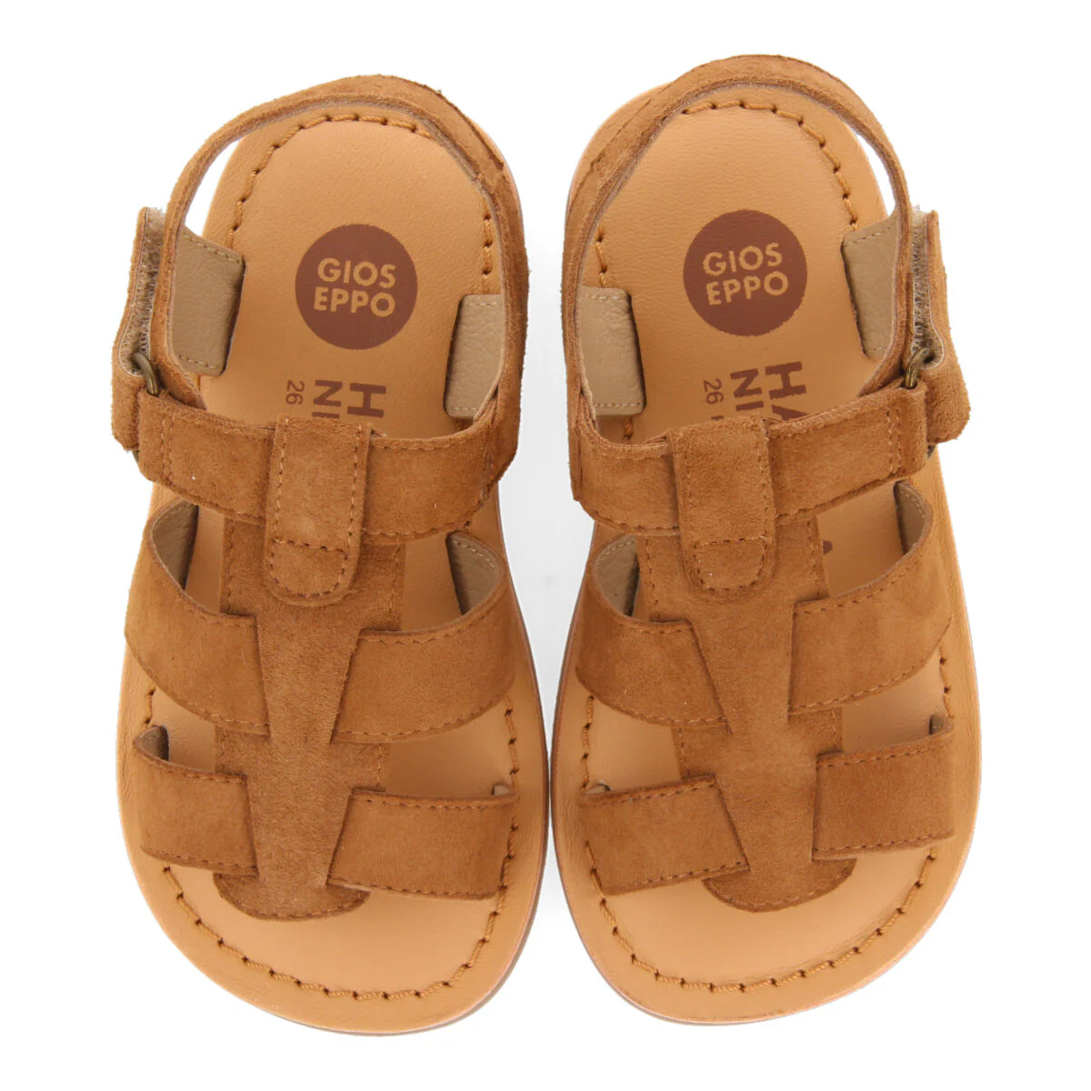 Anaco boys tan leather strappy sandals - Image 3
