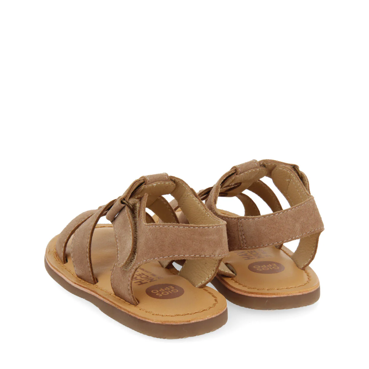 Anaco boys taupe leather strappy sandals - Image 4