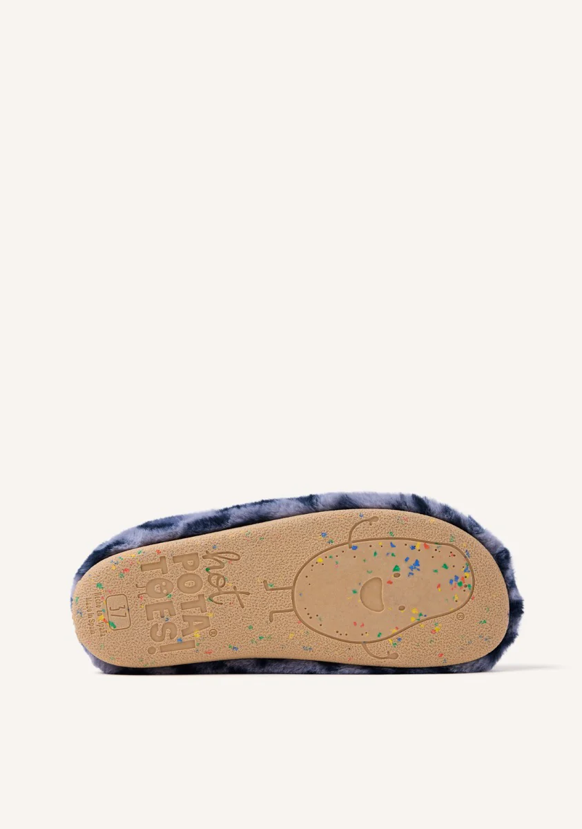 ANIMAL PRINT FUR HOUSE SLIPPERS AUDUBON - Image 4