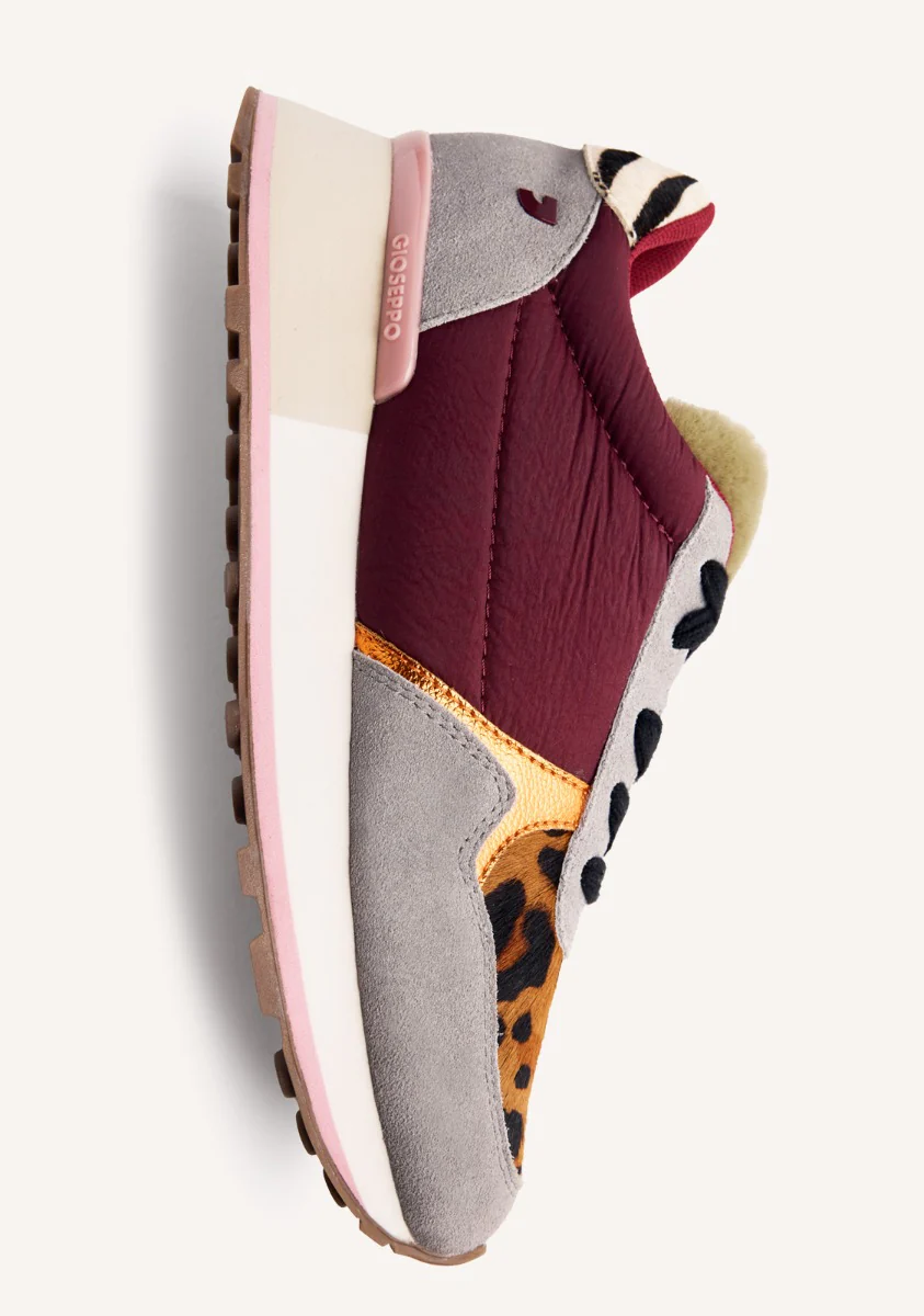 ANIMAL PRINT LEATHER AND FUR SNEAKERS POSEN - Image 4
