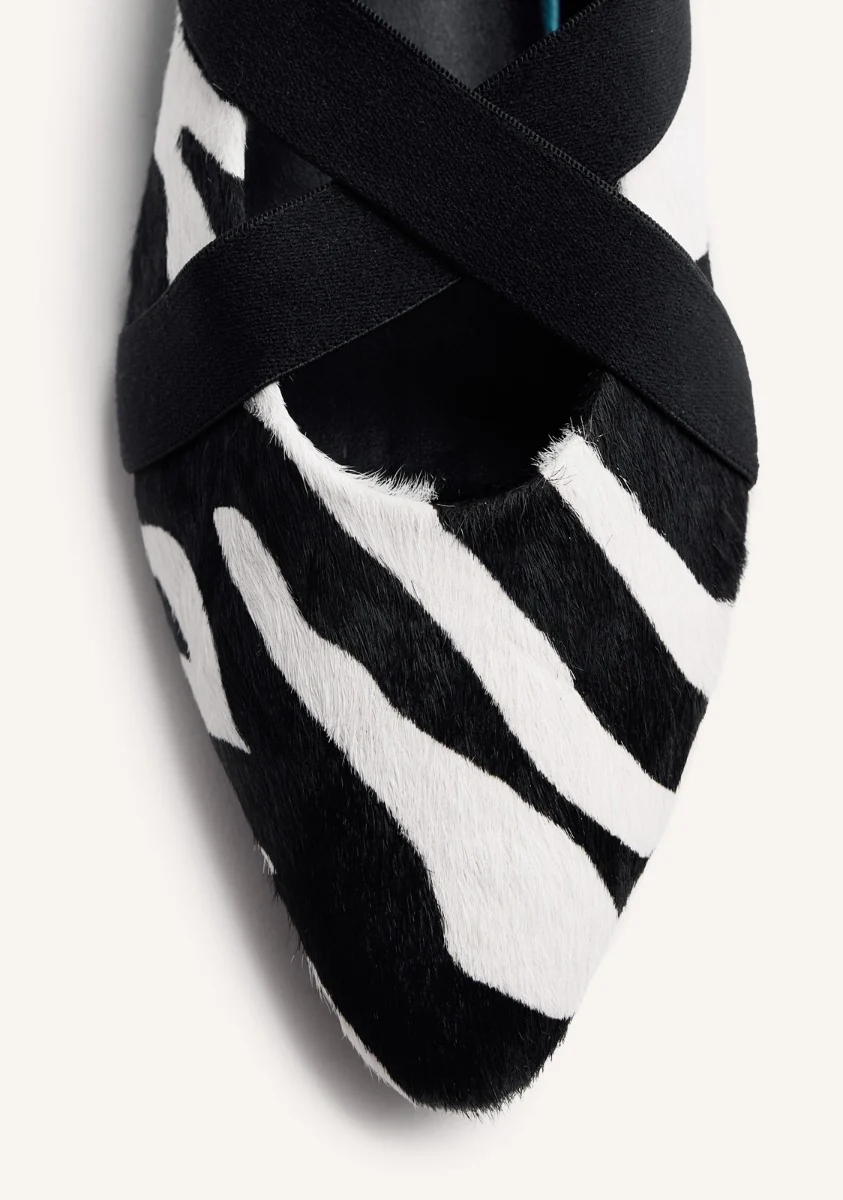 ANIMAL PRINT LEATHER BALLET FLATS MILACA - Image 6