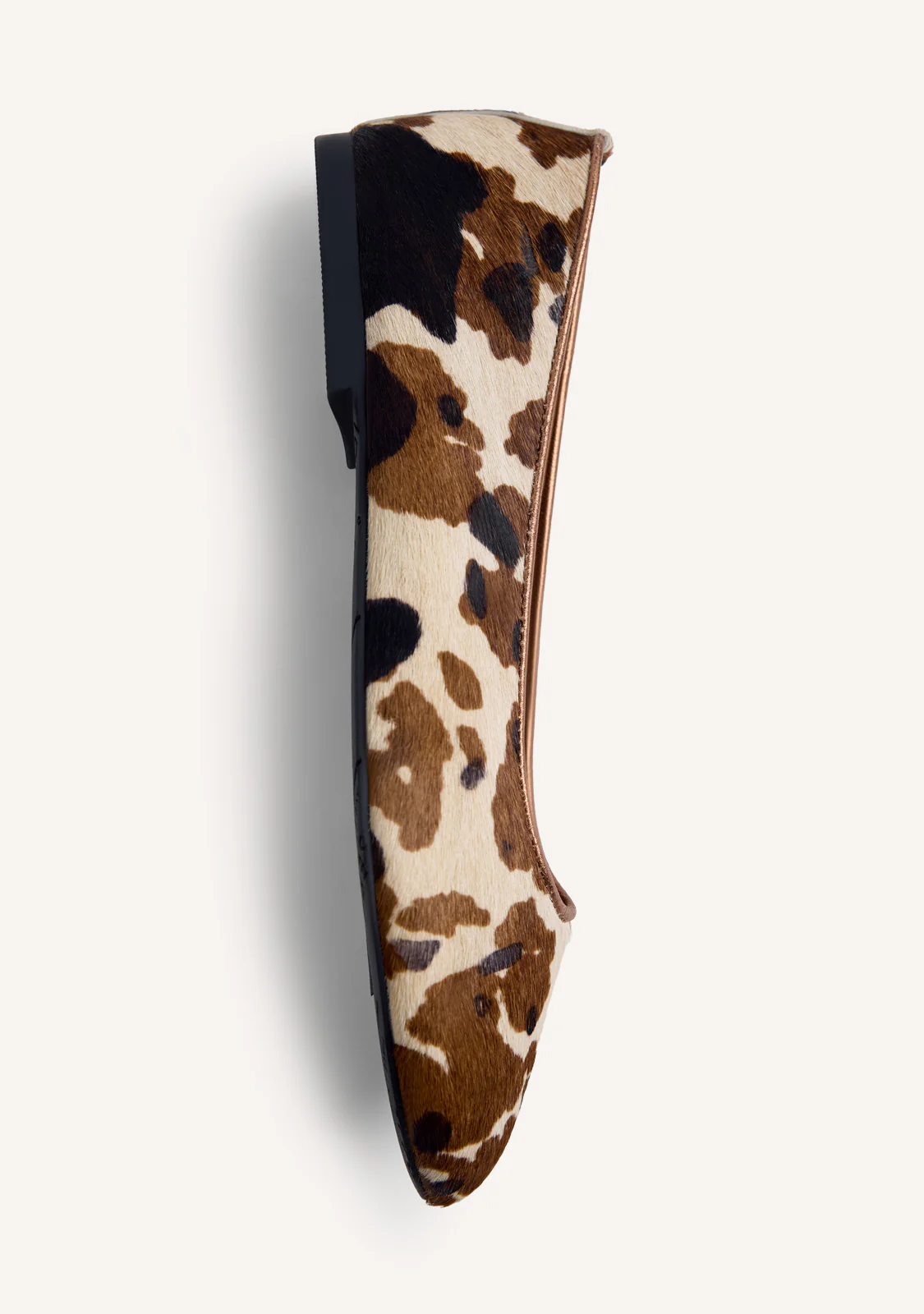 ANIMAL PRINT LEATHER BALLET FLATS UVINZA - Image 4