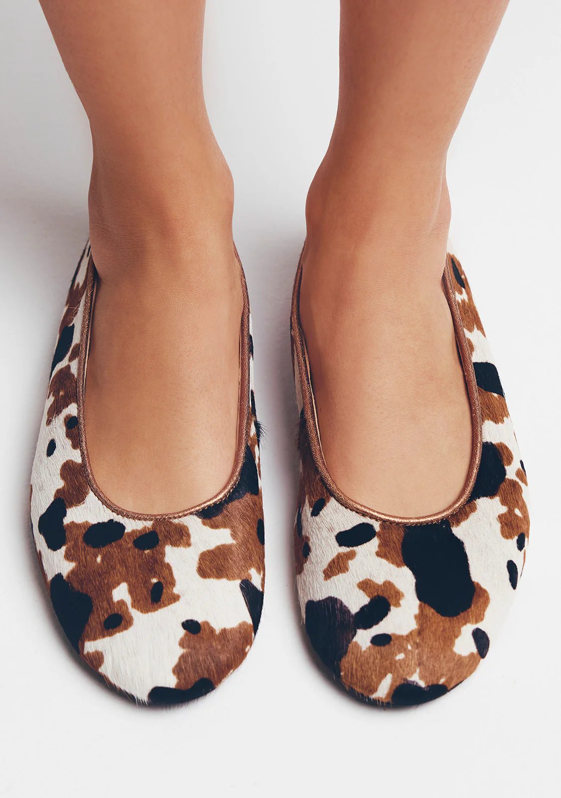 ANIMAL PRINT LEATHER BALLET FLATS UVINZA - Image 6
