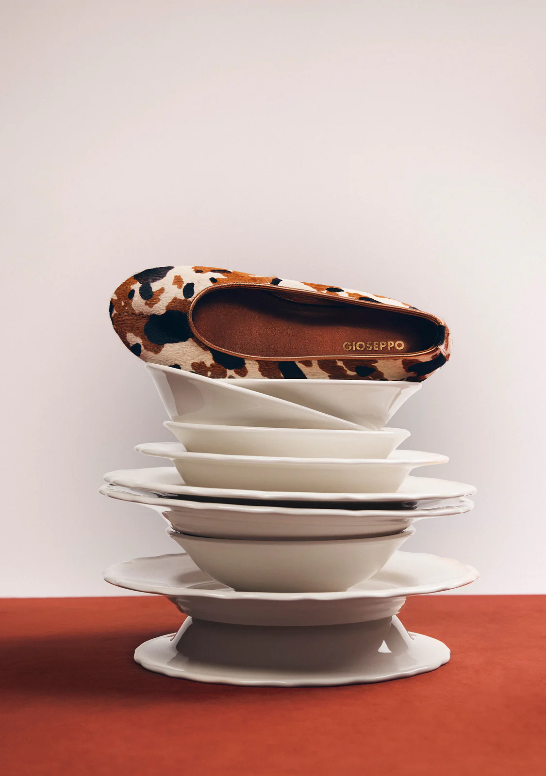 ANIMAL PRINT LEATHER BALLET FLATS UVINZA - Image 7