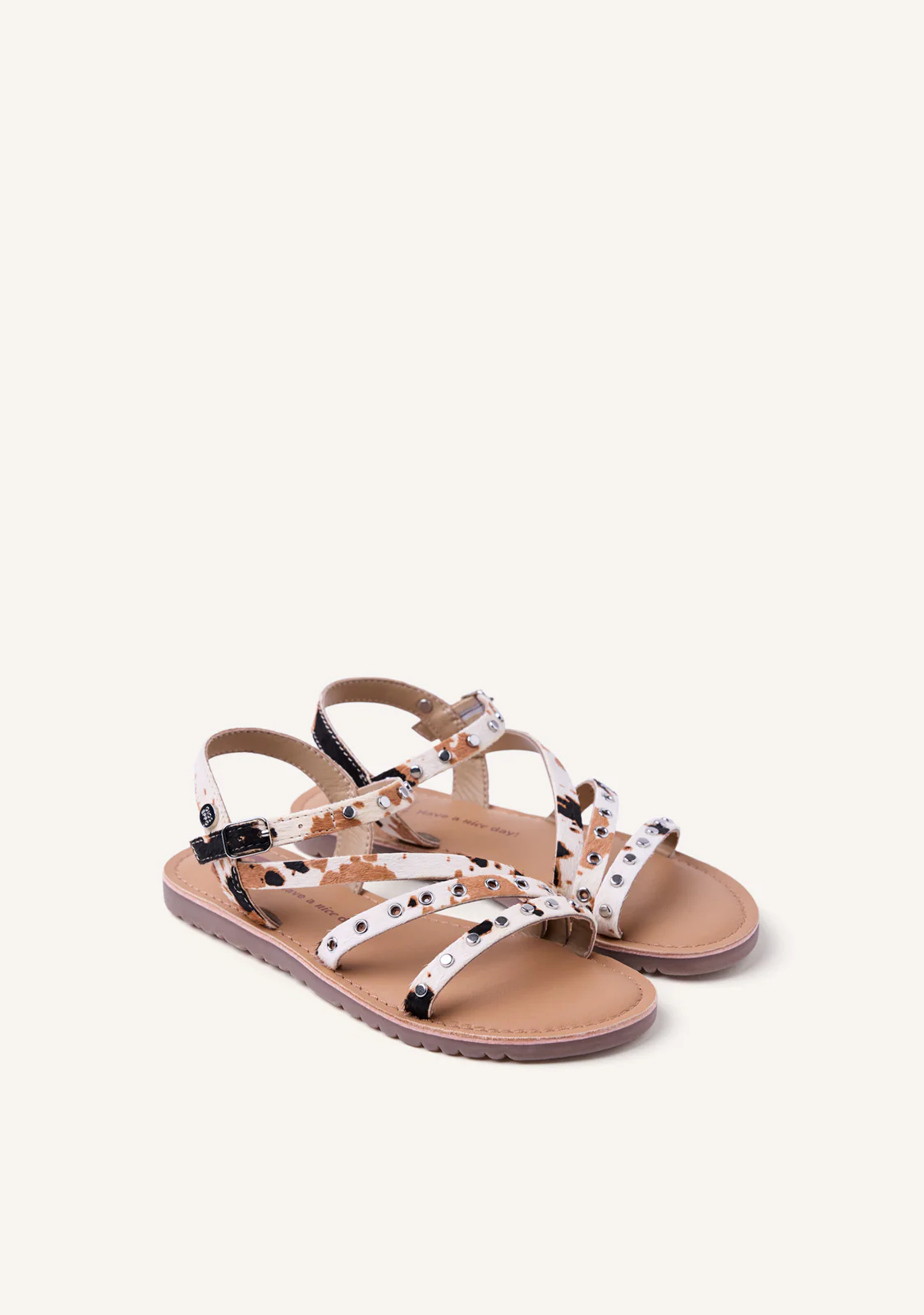 ANIMAL PRINT LEATHER SANDALS KIMILILI - Image 2