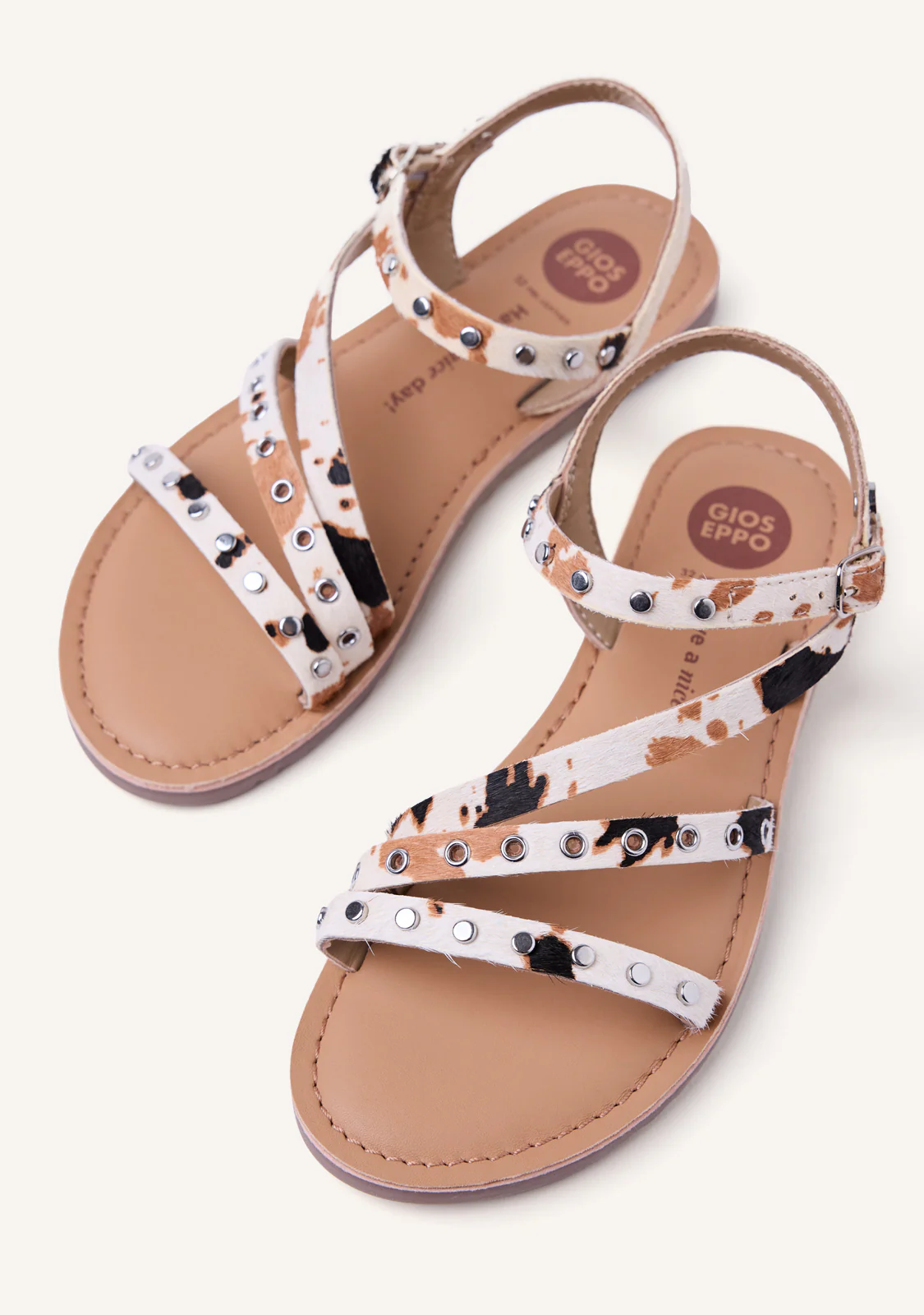 ANIMAL PRINT LEATHER SANDALS KIMILILI - Image 3