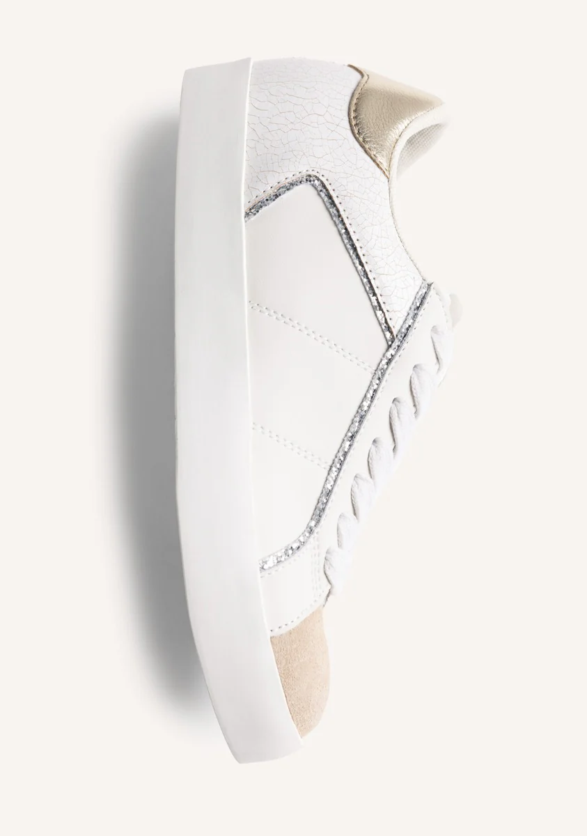 ANIMAL PRINT LEATHER WEDGE SNEAKERS EDINA - Image 4