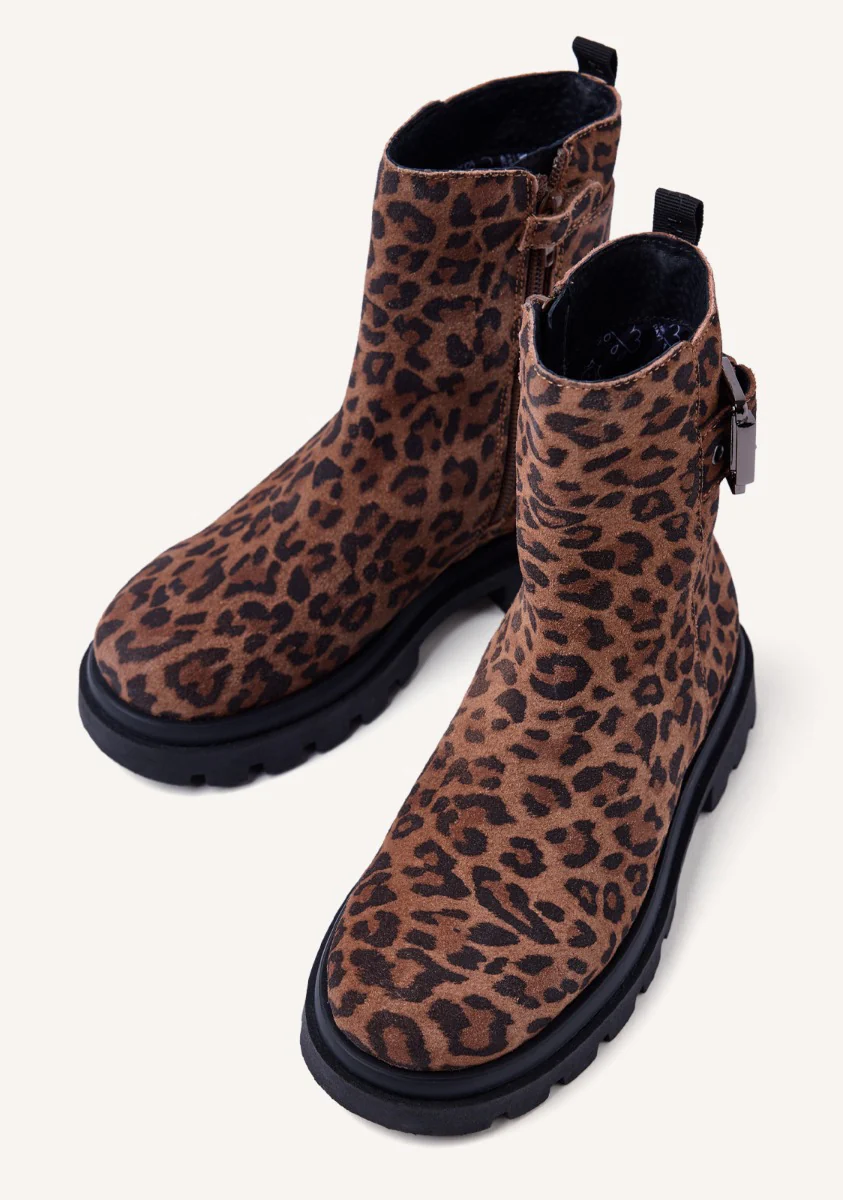 ANIMAL PRINT SUEDE LEATHER BOOTS TINTAH - Image 2