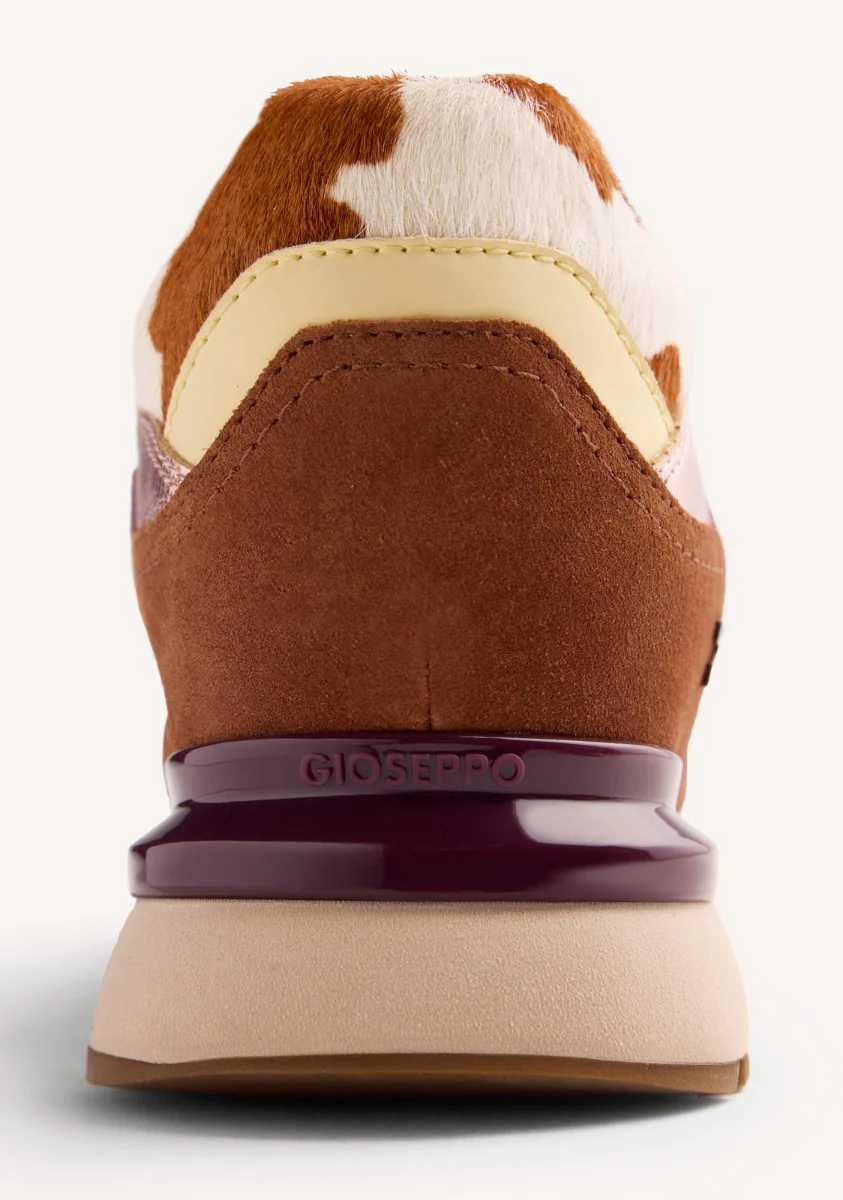 ANIMAL PRINT LEATHER WEDGE SNEAKERS MACKFORD - Image 4