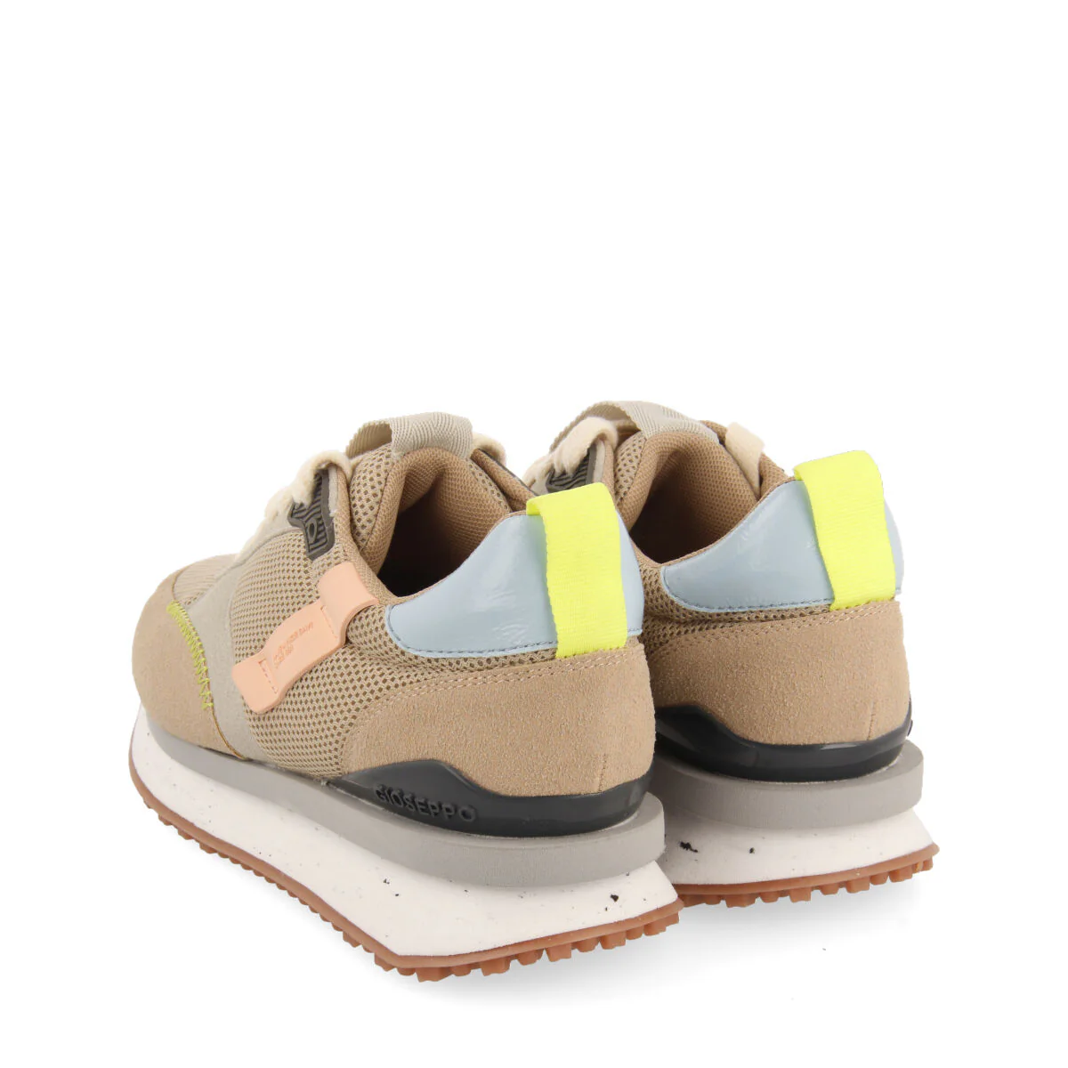 Anneot women's beige textured sneakers - Image 3