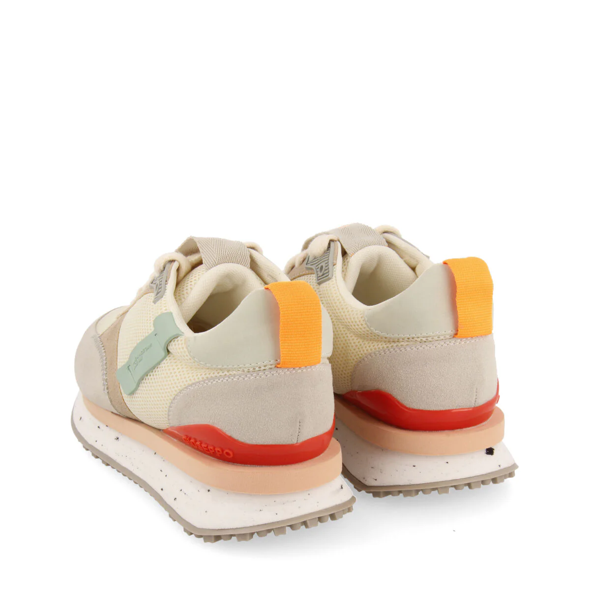 Anneot women's white textured sneakers - Image 4