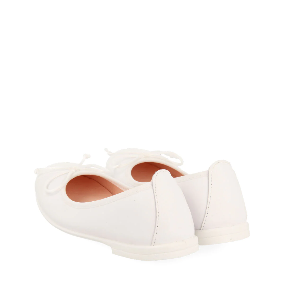 Aracas girls white leather ballet flats - Image 4