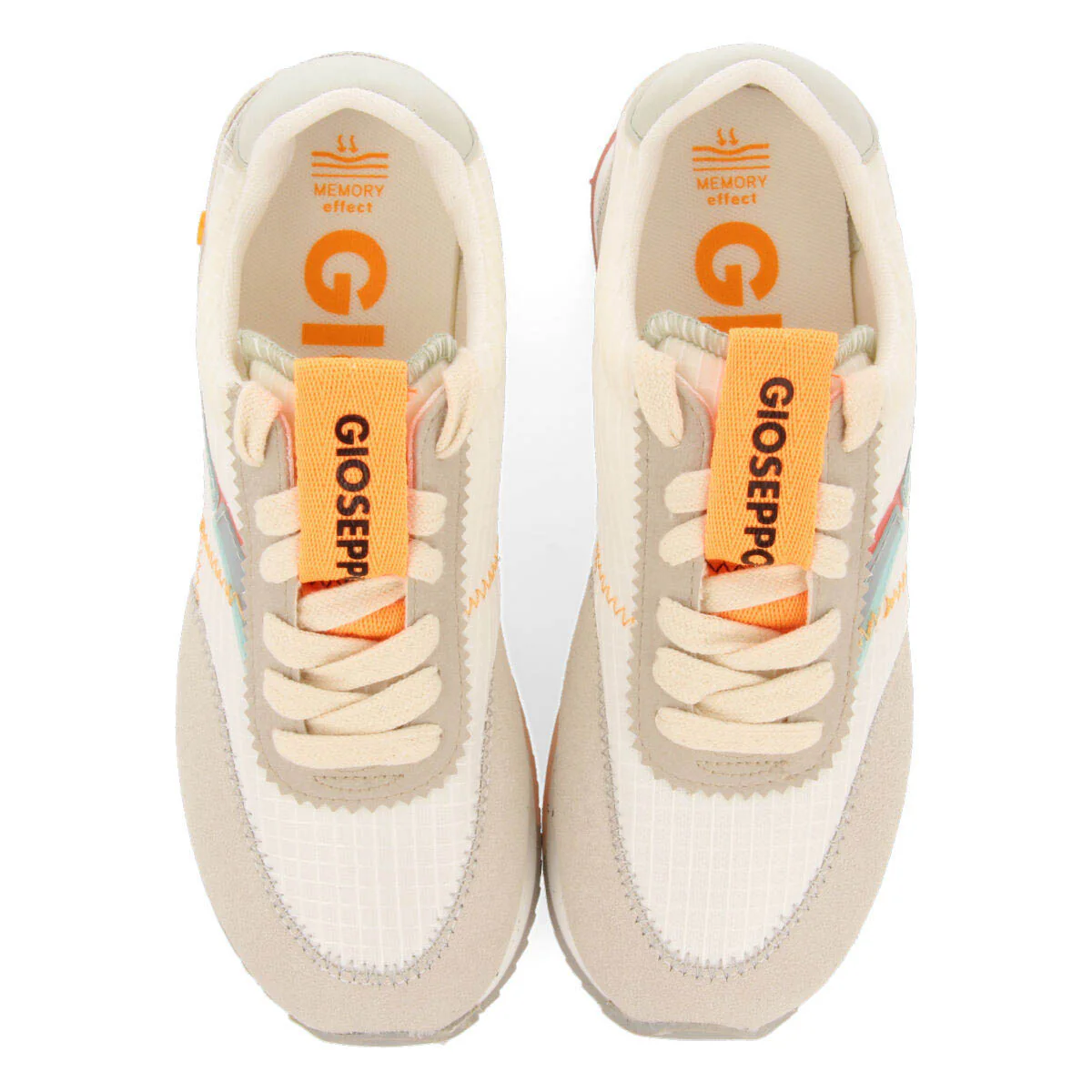 Arbent women's white textured sneakers - Image 3