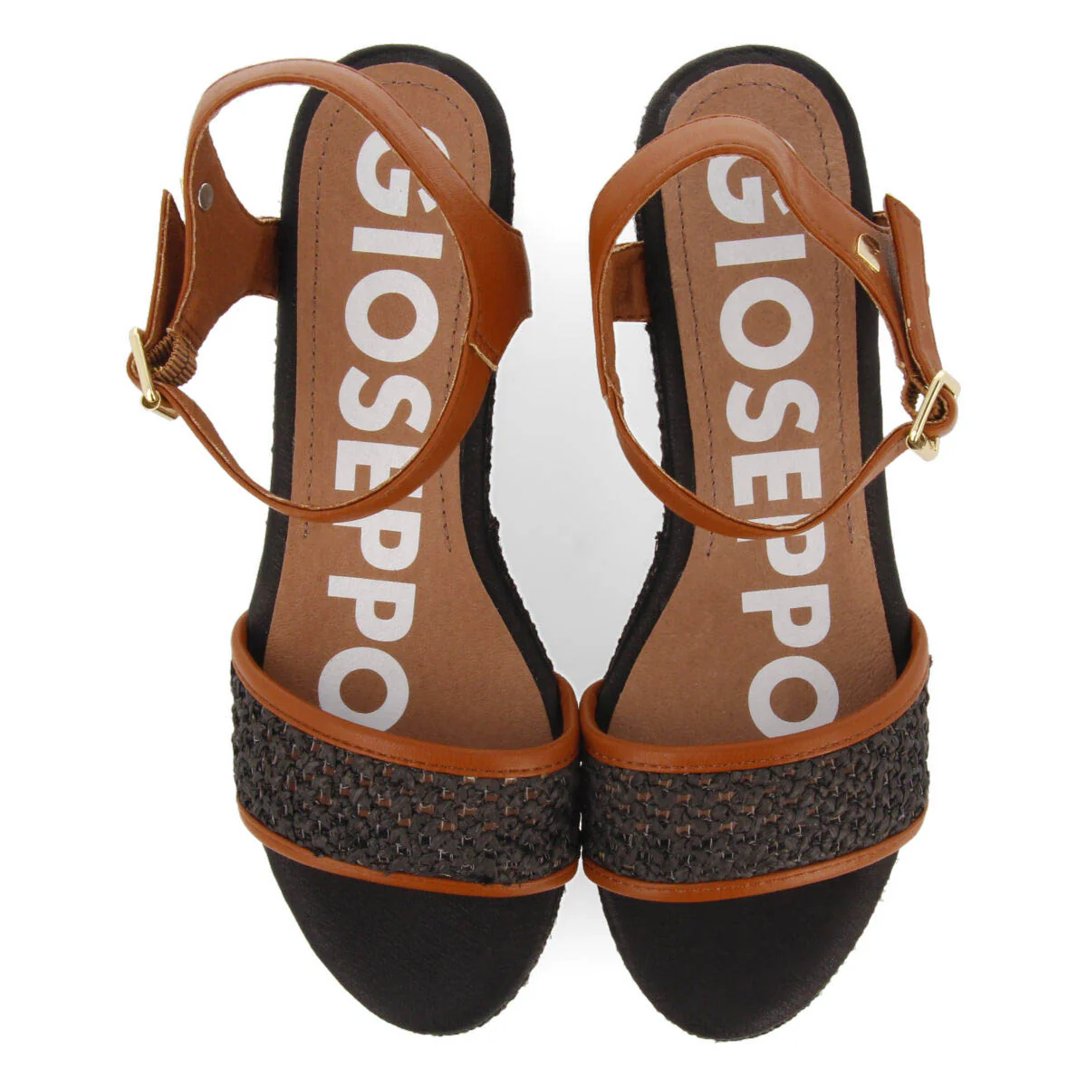 Asquins women's platform sandals with black mesh - Image 4