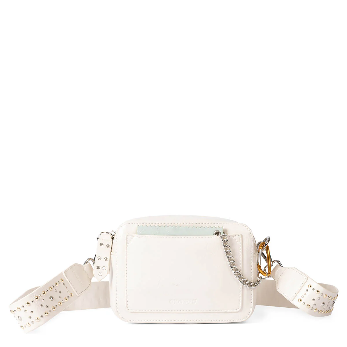 Atna cream bag with studded strap - Image 2