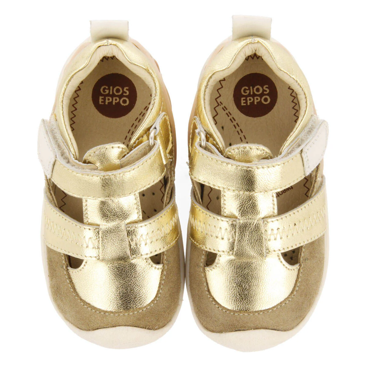 Bahon girls gold leather sandals - Image 4