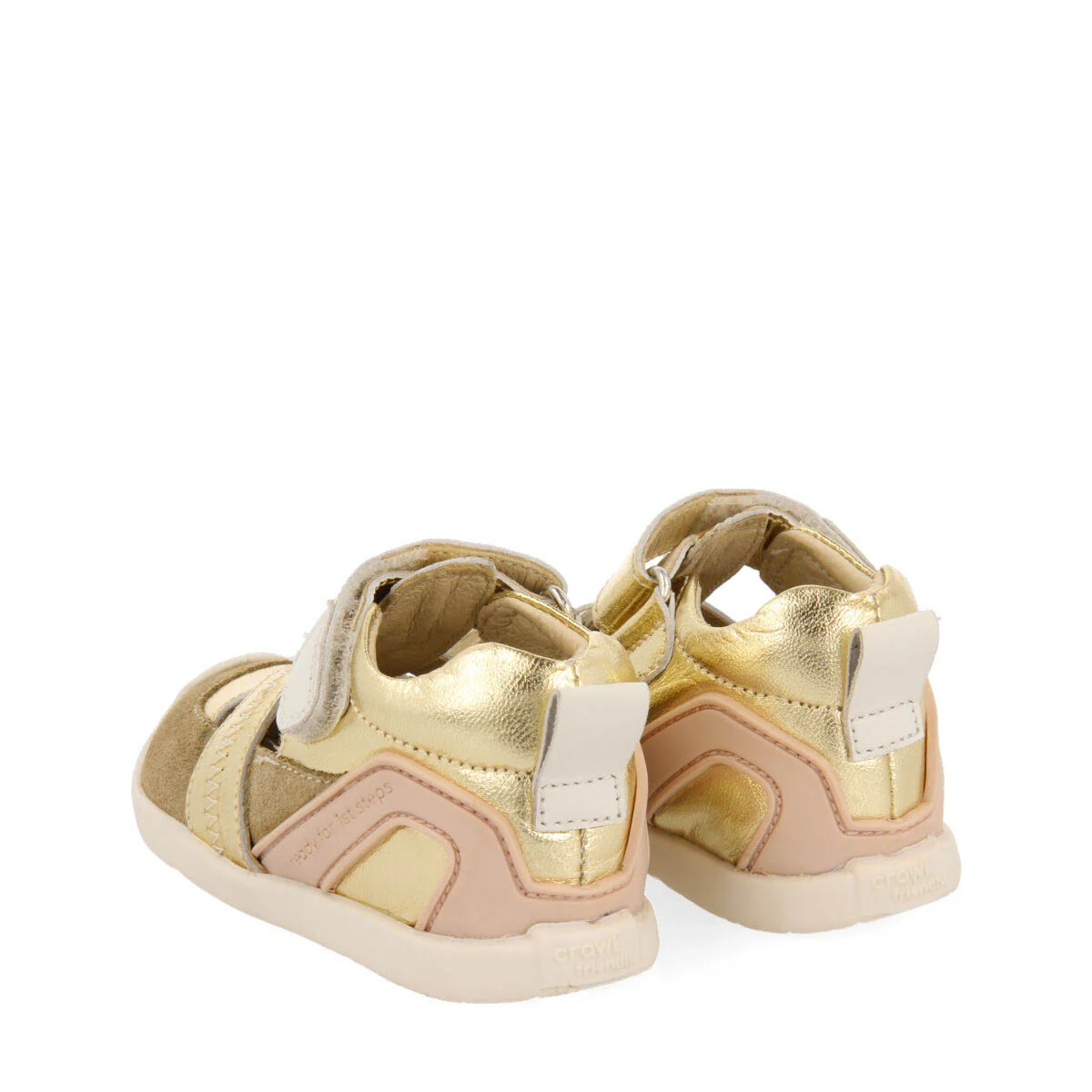 Bahon girls gold leather sandals - Image 5