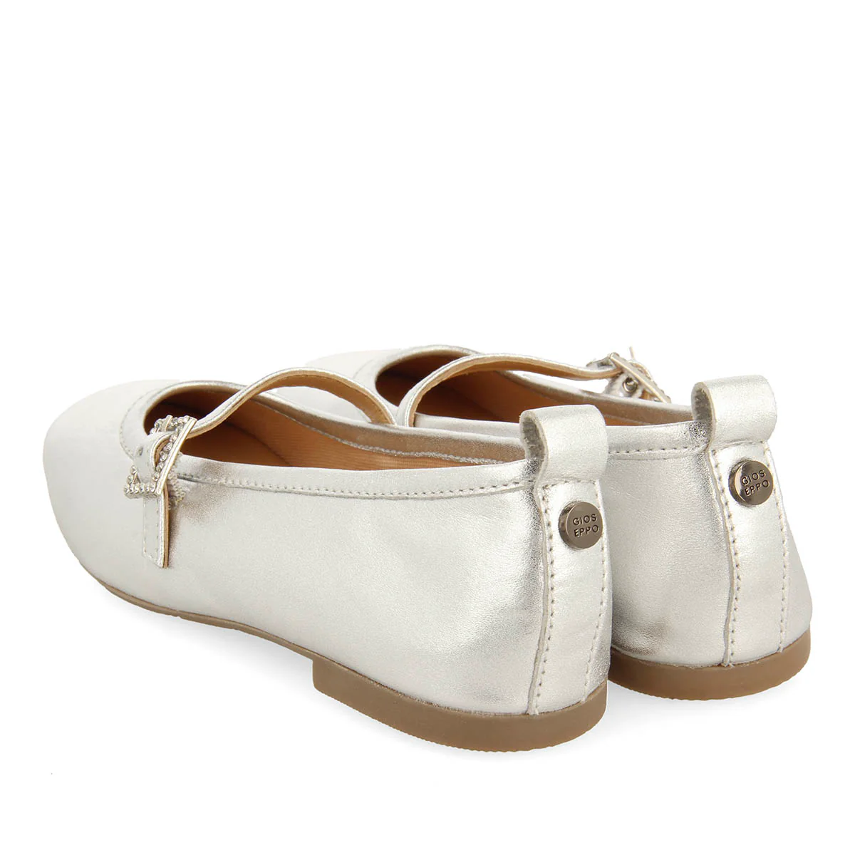 BALLET SLIPPERS WITH STRASS IN LEATHER PALERMO - Image 3