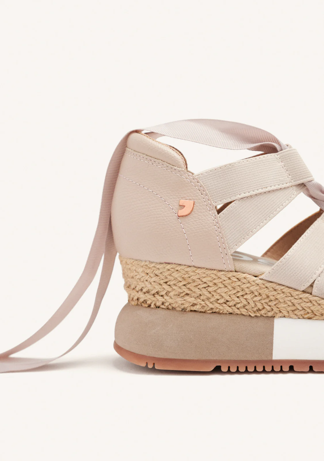 BEIGE ESPADRILLE SNEAKERS FOR WOMEN LIZARDA - Image 3