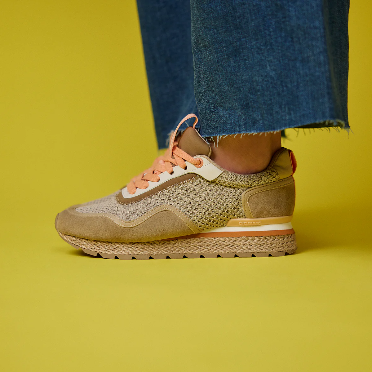 BEIGE MEDITERRANEAN STYLE SNEAKERS FOR WOMEN RUKAJ - Image 6
