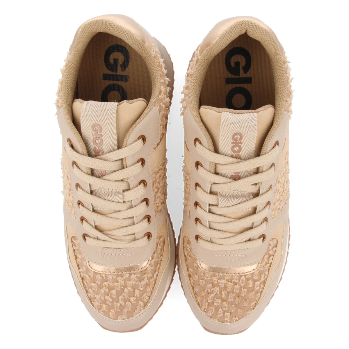BEIGE SNEAKERS FOR WOMEN BAZINE - Image 2