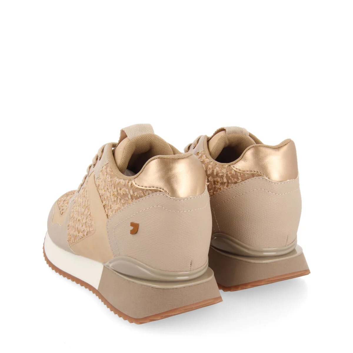 BEIGE SNEAKERS FOR WOMEN BAZINE - Image 4