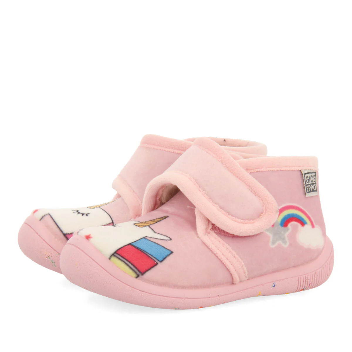 Beith babies' white slippers with an embroidered face - Image 2