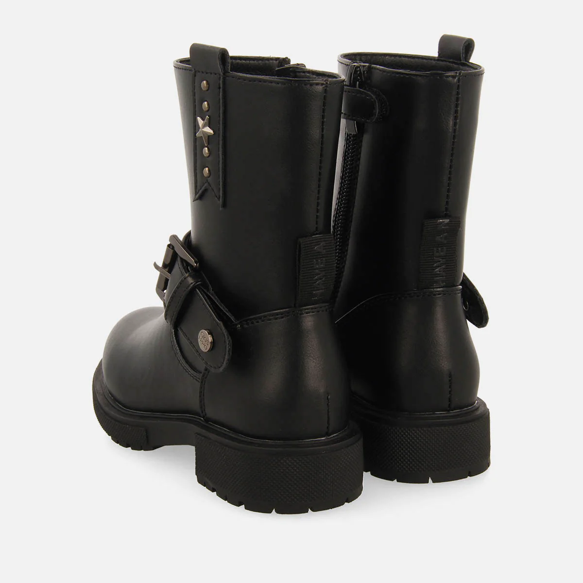 BIKER BOOTS WITH STUDS ON THE HEEL - Image 3