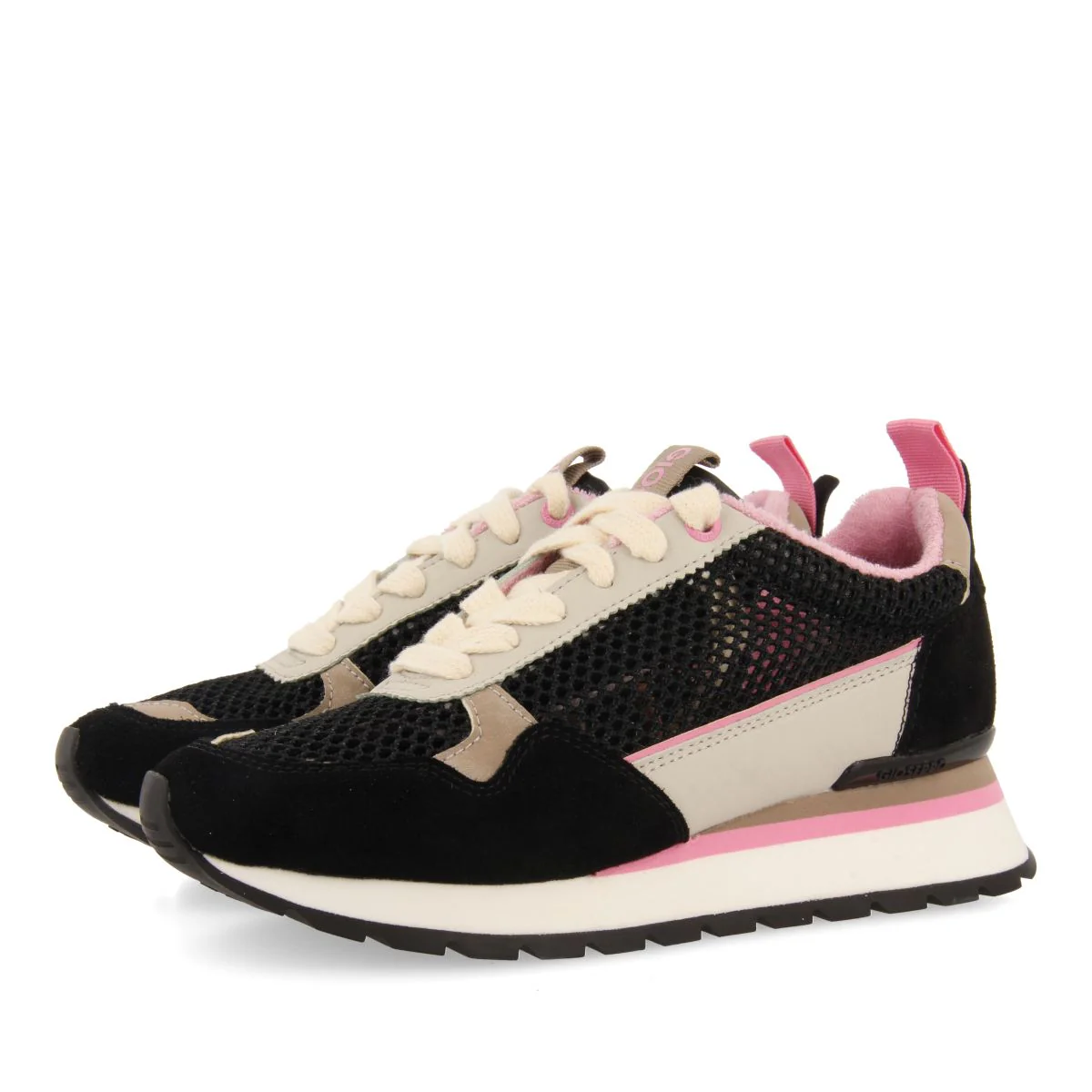 BLACK MESH SNEAKERS FOR WOMEN VAMO - Image 3