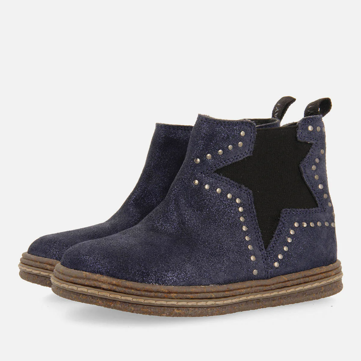 BOOTS WITH SHINY SUEDE LEATHER STUDS AJKA - Image 2