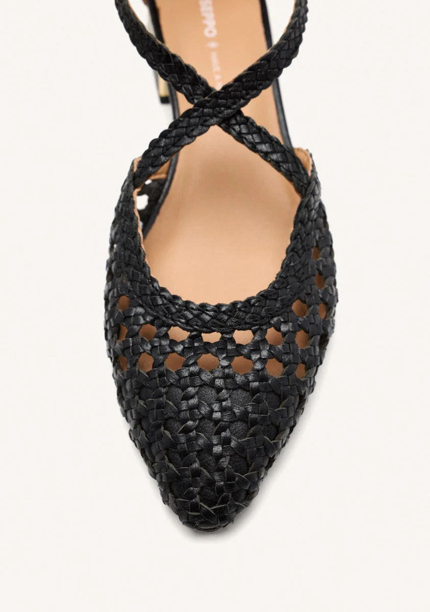 BRAIDED LEATHER BALLET FLATS BRILLION - Image 4