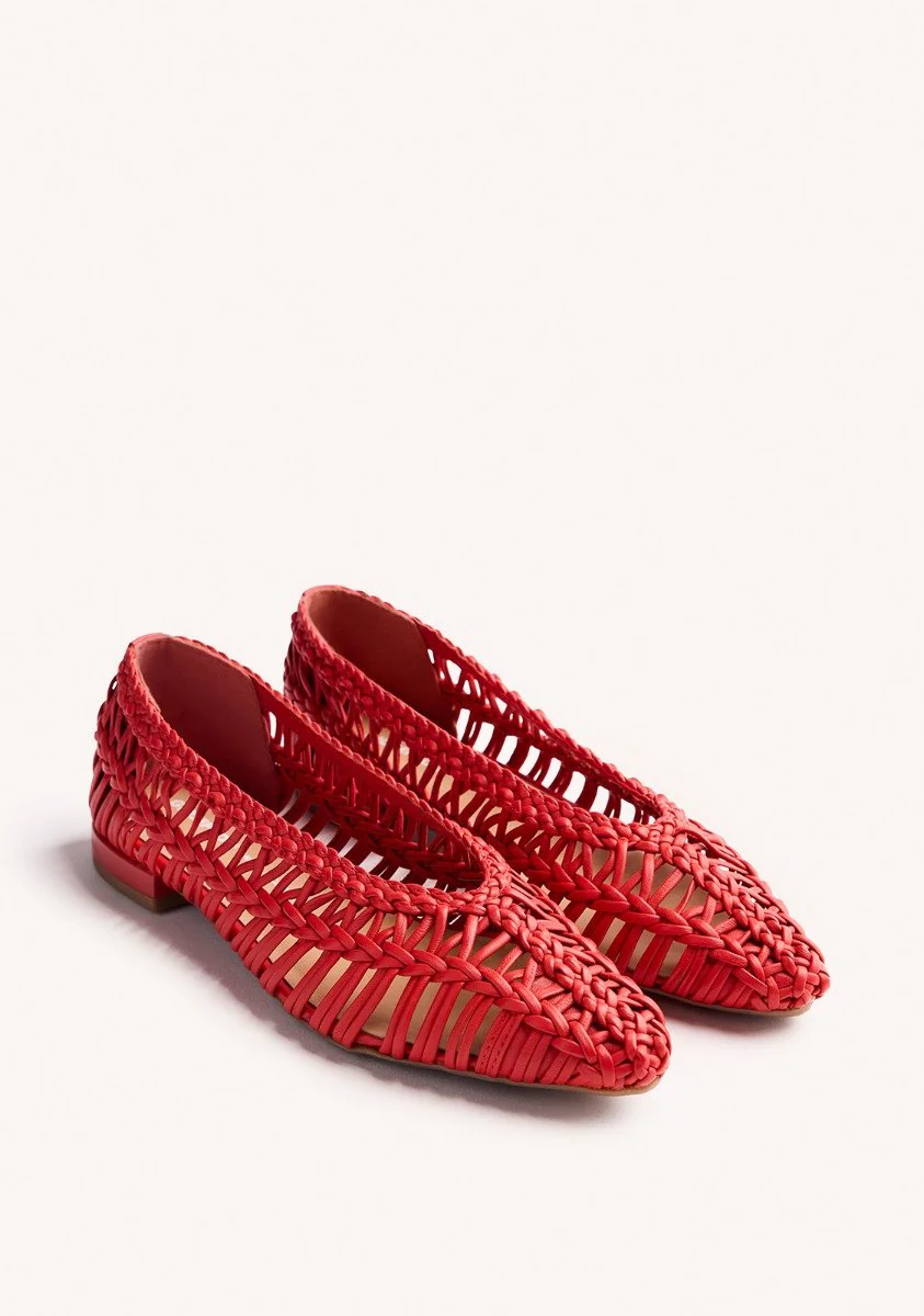 BRAIDED LEATHER BALLET FLATS FAYSTON - Image 2