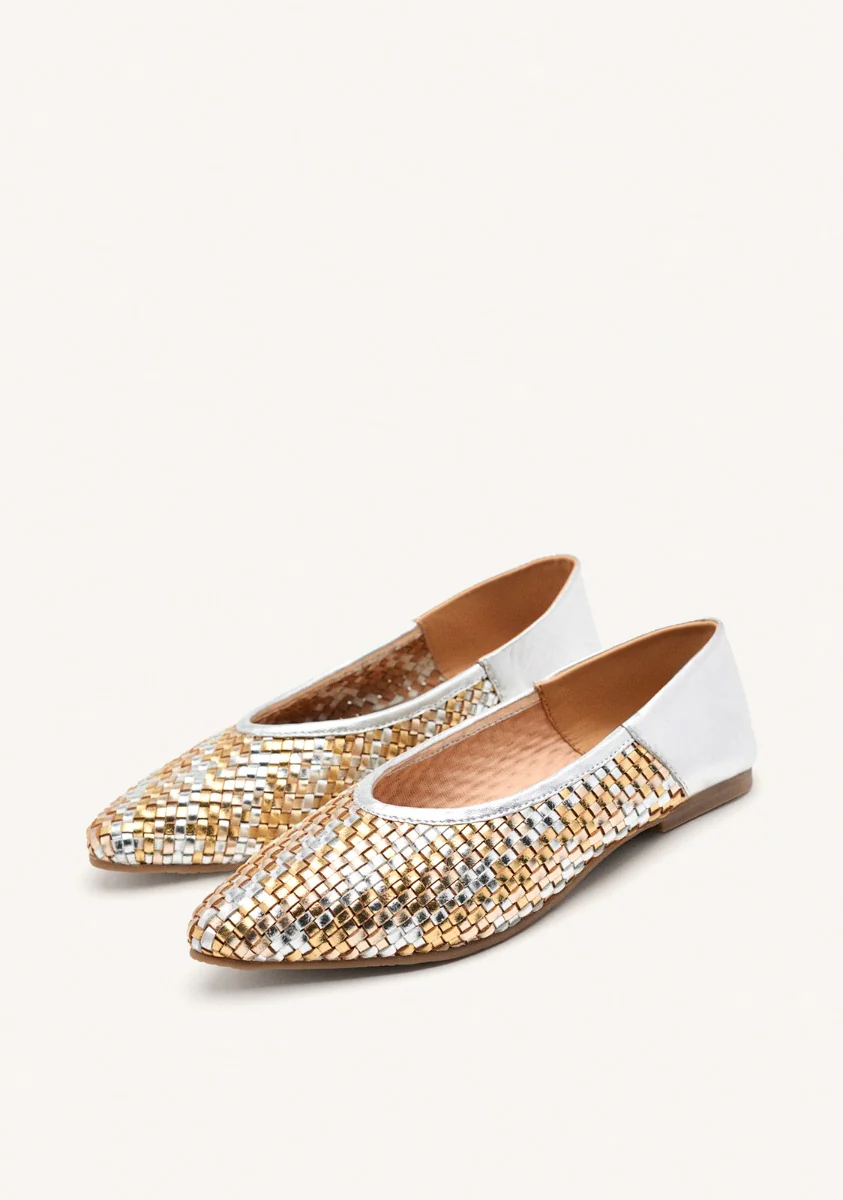 BRAIDED LEATHER BALLET FLATS HERSEY - Image 2