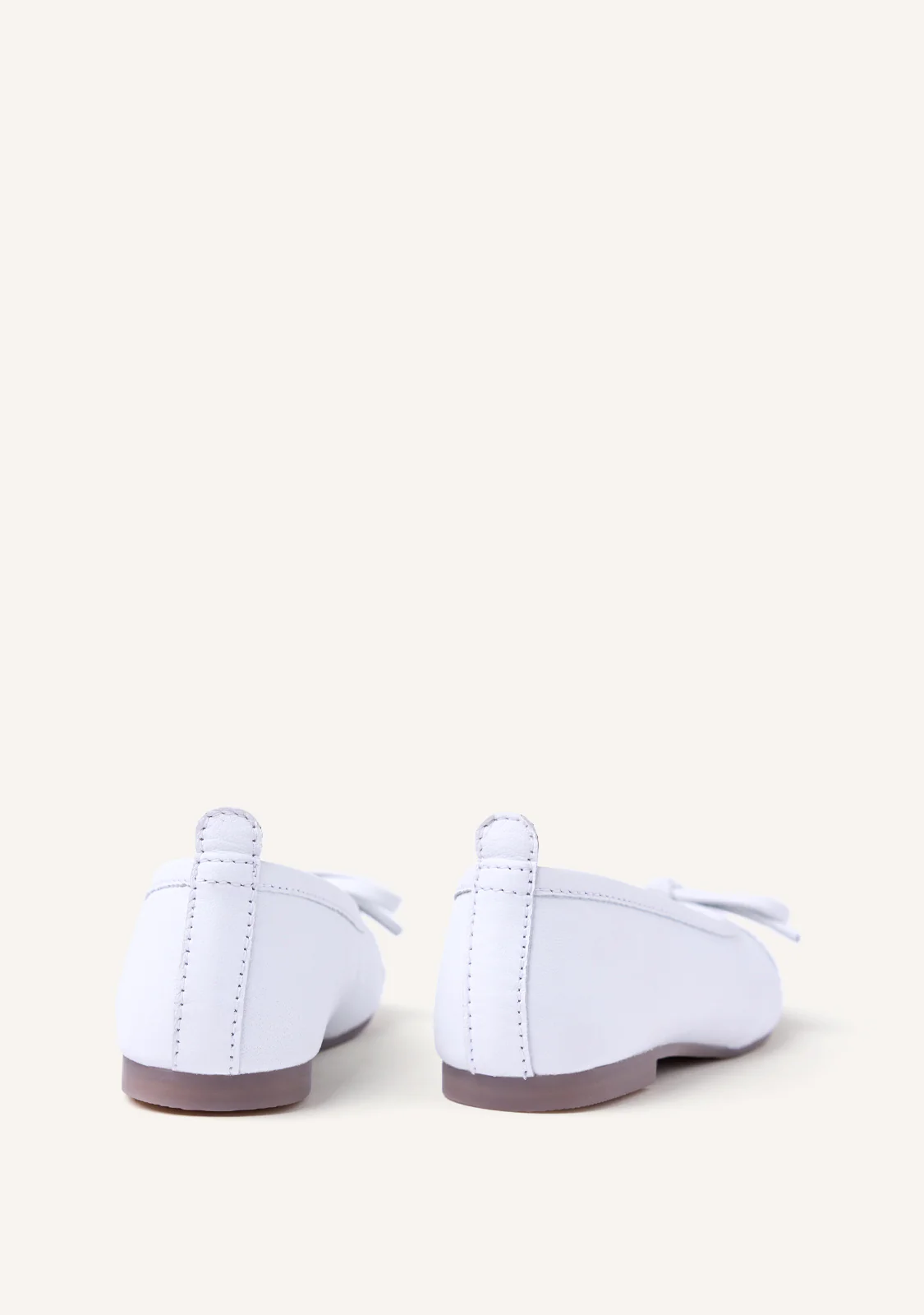 BRAIDED SHINY LEATHER BALLET FLATS LARE - Image 4