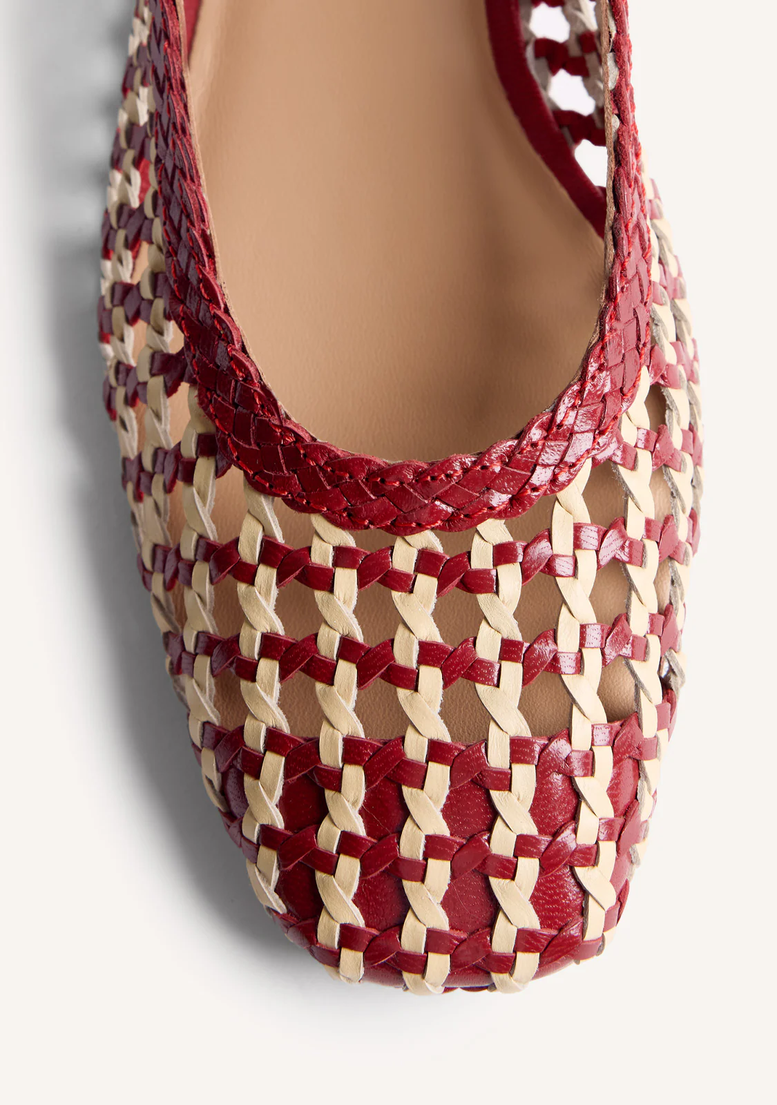 BRAIDED LEATHER BALLET FLATS WENDELL - Image 3