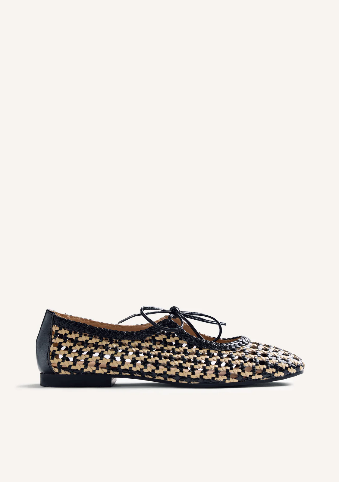 BRAIDED LEATHER BALLET FLATS WORDEN