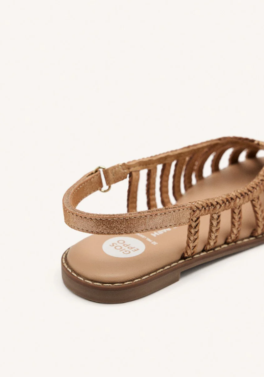 BRAIDED LEATHER CLOSED SANDALS SIMSBURY - Image 3