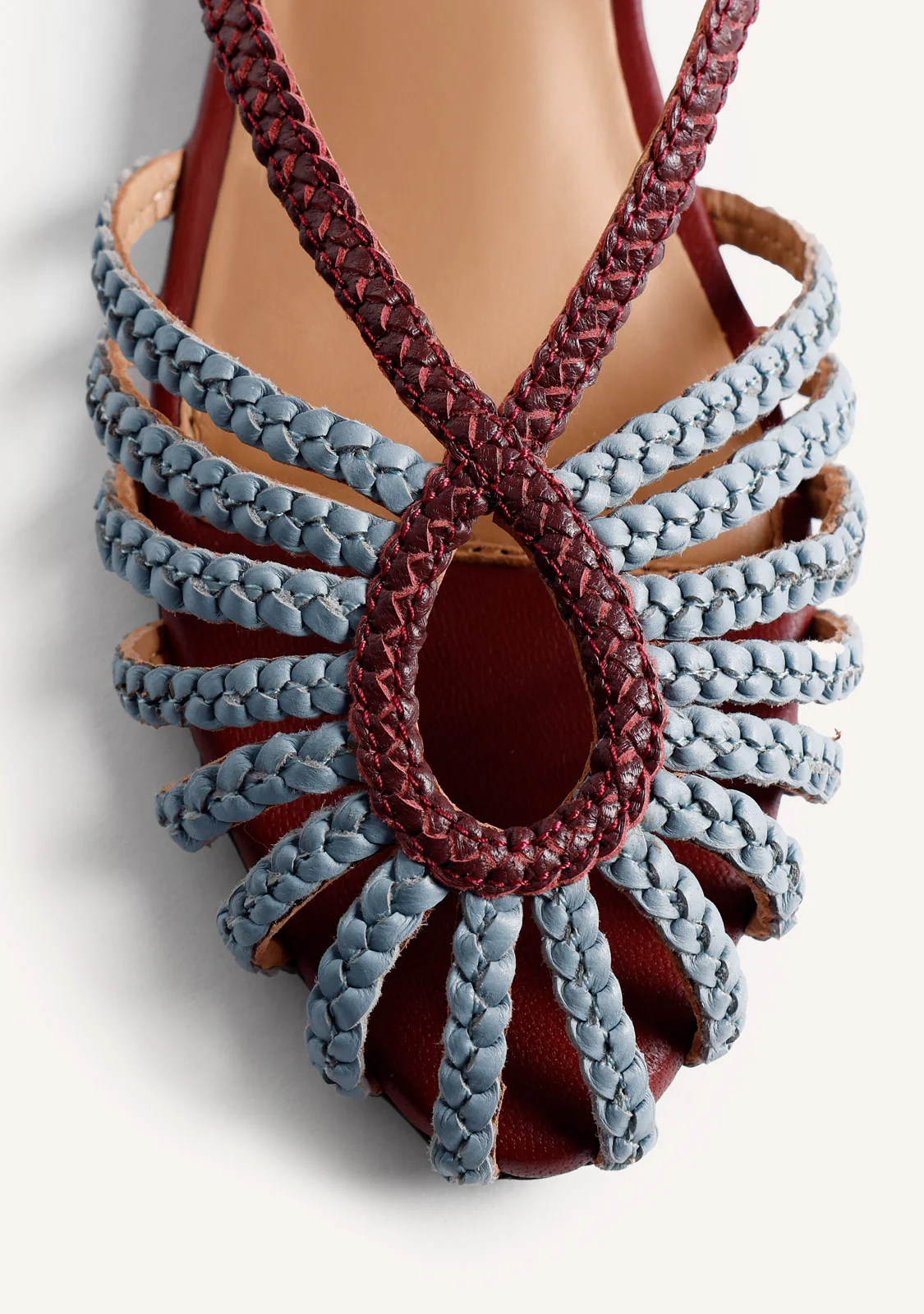 BRAIDED LEATHER CRAB SANDALS MASALANI - Image 3